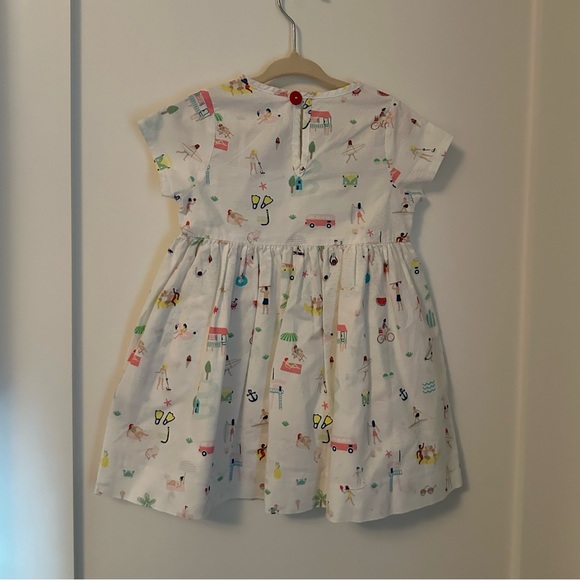 Smiling Button dress - beach print - size 2 - Picture 2 of 3